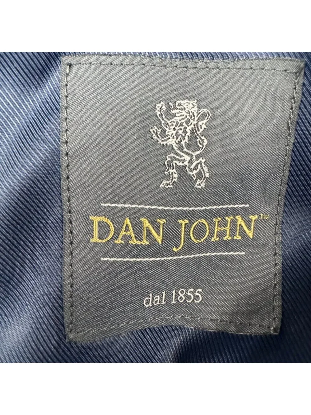 Dan John Men’s Wool Blend 2-Button Blazer Blue Gray Plaid • 40R US 50 EU